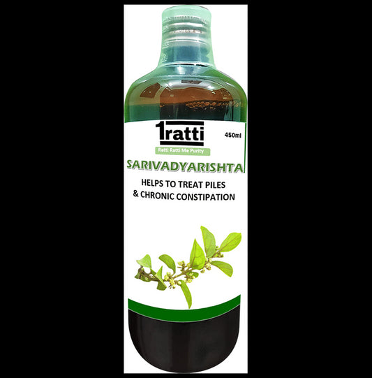 1ratti Sarivadyarishta (450ml Each)
combo pack of 2 bottles