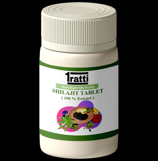 1ratti Shilajit Tablet
bottle of 60 tablets
