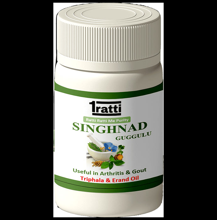 1ratti Singhnad Guggulu
bottle of 60 tablets