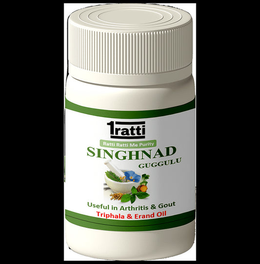 1ratti Singhnad Guggulu
bottle of 60 tablets