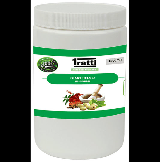 1ratti Singhnad Guggulu
bottle of 1000 tablets