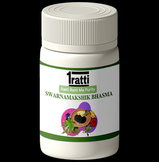 1ratti Swarnamakshik Bhasma
bottle of 10 gm Bhasma