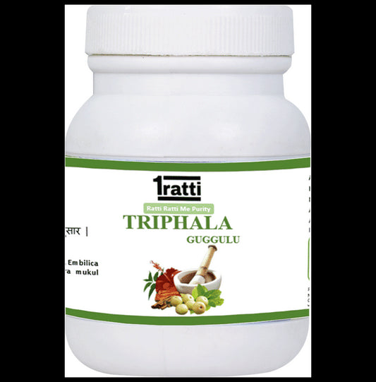 1ratti Triphala Guggulu
bottle of 250 tablets