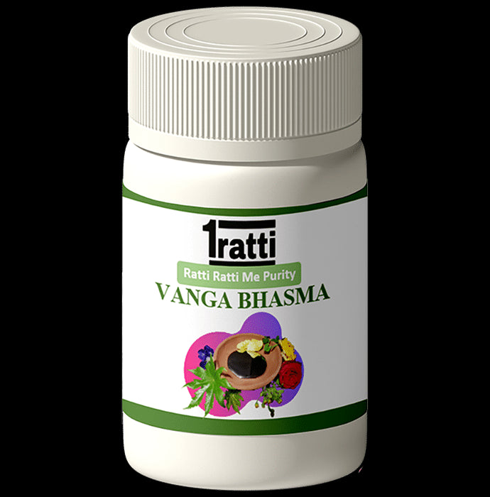 1ratti Vanga Bhasma
bottle of 10 gm Bhasma