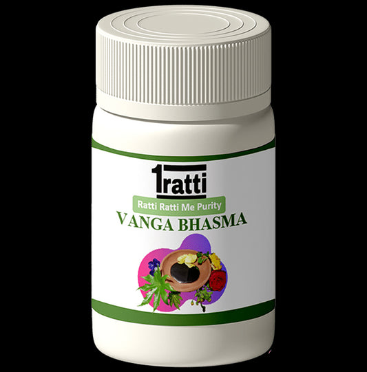 1ratti Vanga Bhasma
bottle of 10 gm Bhasma