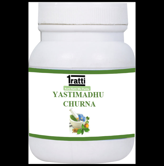 1ratti Yashtimadhu Churna
bottle of 100 gm Churna