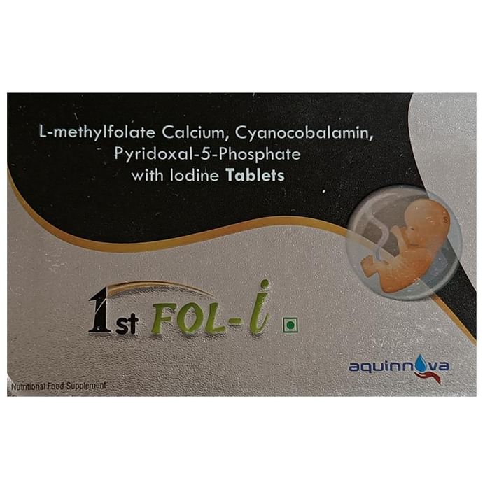 1st Fol-I Tablet
strip of 10 tablets