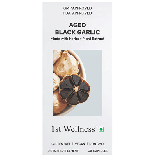 1st Wellness Aged Black Garlic Capsule
bottle of 60 capsules