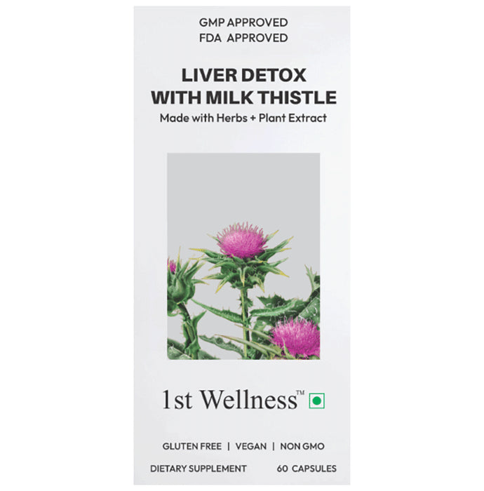 1st Wellness Liver Detox With Milk Thistle Capsule
bottle of 60 capsules