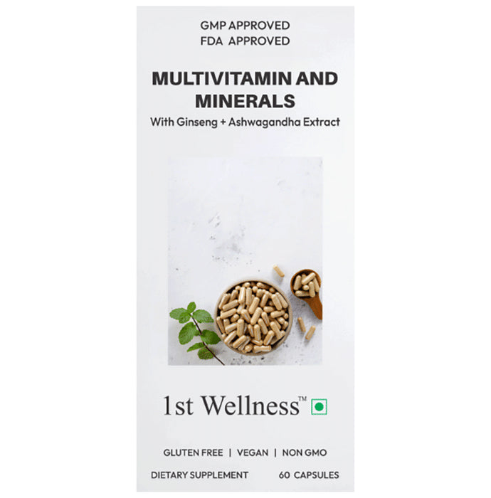 1st Wellness Multivitamin and Minerals Capsule
bottle of 60 capsules