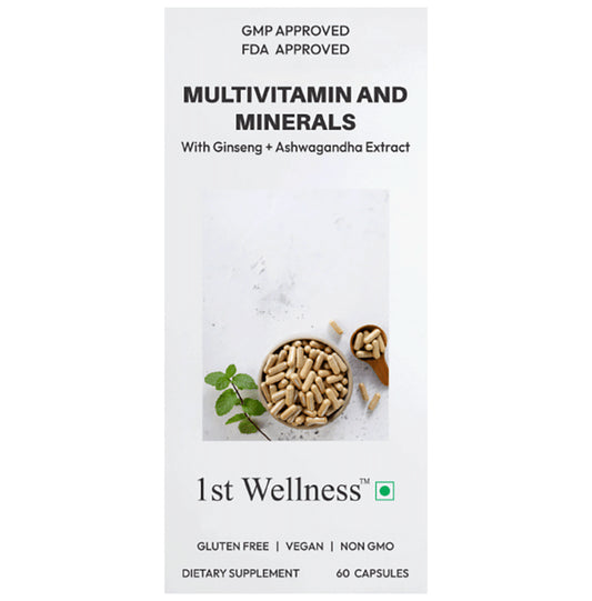1st Wellness Multivitamin and Minerals Capsule
bottle of 60 capsules