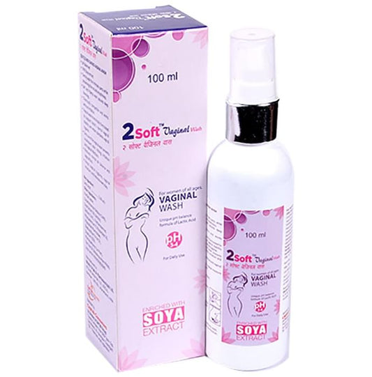 2 Soft Vaginal Wash
pump bottle of 100 ml Vaginal Wash