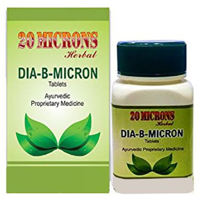 20 Microns Herbal Dia-B-Micron Tablet
bottle of 60 tablets