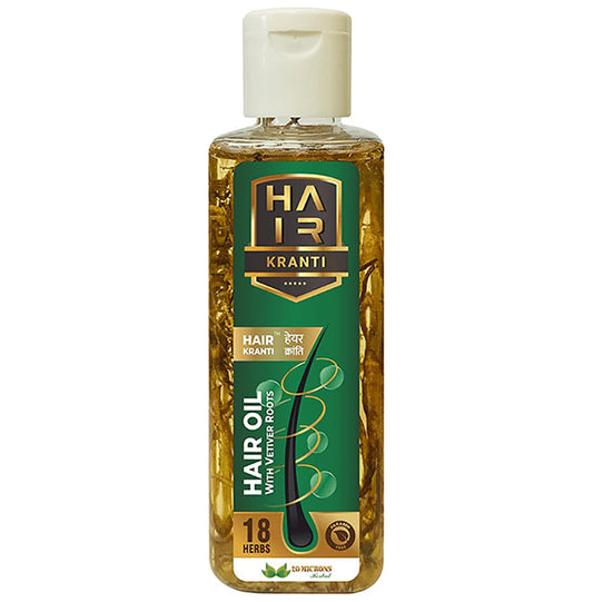 20 Microns Herbal Hair Kranti Hair Oil with Vetiver Roots
bottle of 100 ml Oil