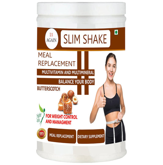 21 Again Slim Shake Meal Replacement Powder Butterscotch
jar of 500 gm Powder