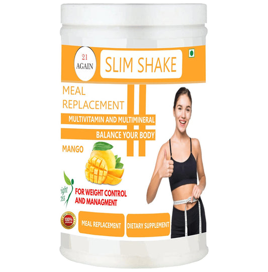 21 Again Slim Shake Meal Replacement Powder Mango
jar of 500 gm Powder
