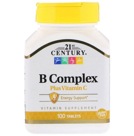 21st Century B Complex Plus Vitamin C Tablet
bottle of 100 tablets