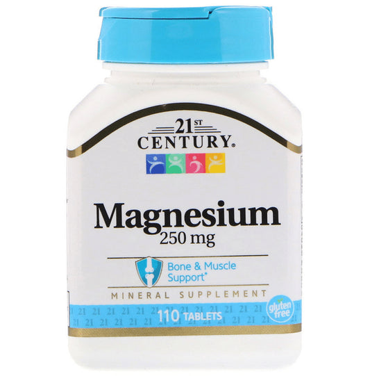 21st Century Magnesium 250mg Tablet
bottle of 110 tablets