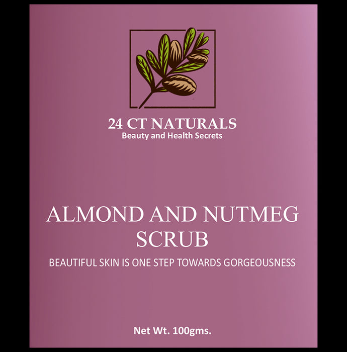 24 CT Naturals Almond and Nutmeg Scrub
packet of 100 gm Scrub