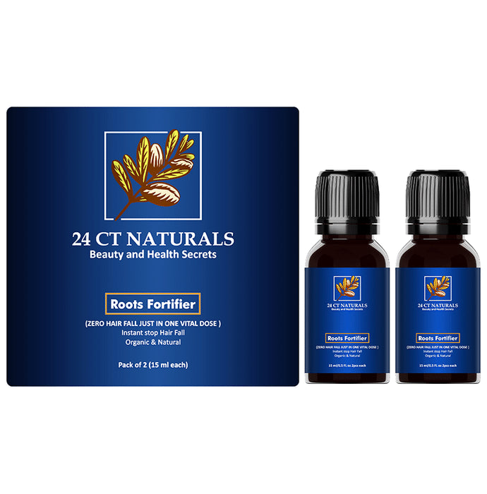 24 CT Naturals Roots Fortifier Oil (15ml Each)
combo pack of 2 ml Bottle