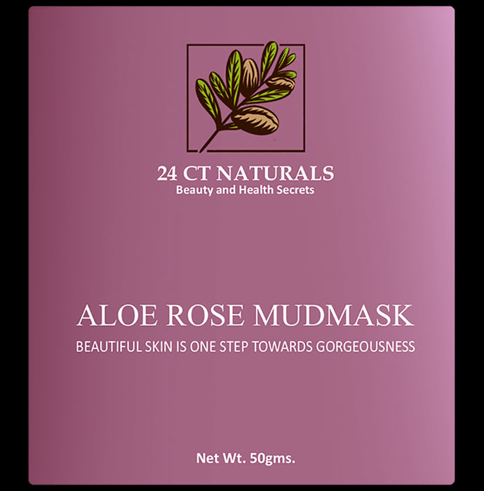 24 CT Naturals Aloe Rose Mudmask
packet of 50 gm Face Mask