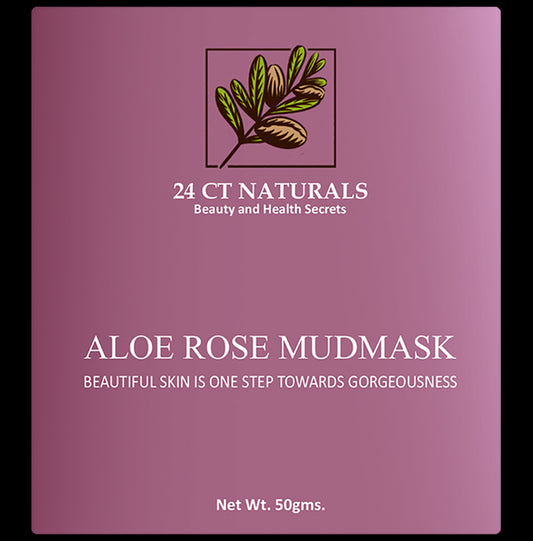 24 CT Naturals Aloe Rose Mudmask
packet of 50 gm Face Mask