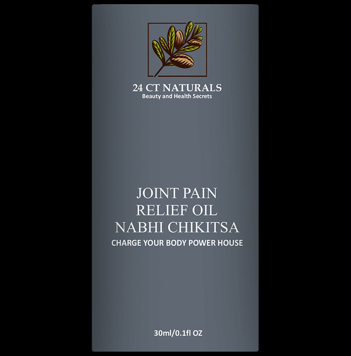 24 CT Naturals Joint Pain Relief Nabhi Chikitsa Oil
bottle of 30 ml Oil