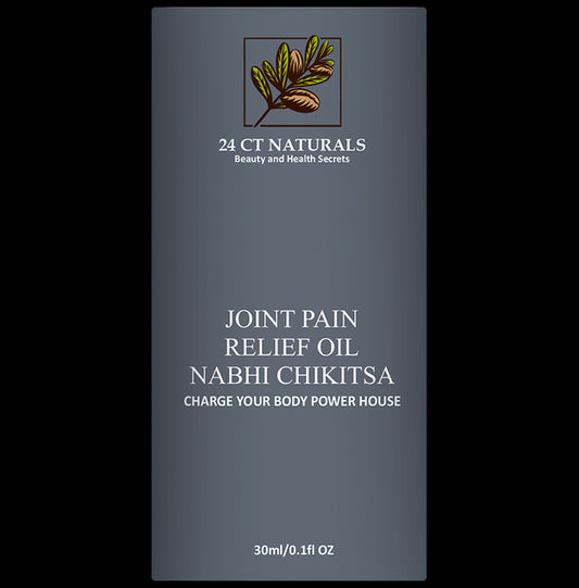 24 CT Naturals Joint Pain Relief Nabhi Chikitsa Oil
bottle of 30 ml Oil