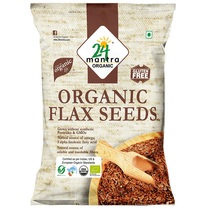 24 Mantra Organic Flax Seeds Gluten Free
packet of 200 gm Seeds