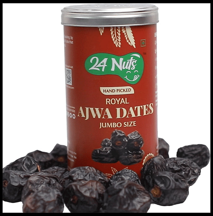 24 Nuts Hand Picked Ajwa Dates
Tin of 250 gm Dry Fruits