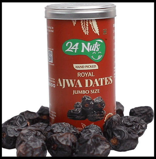 24 Nuts Hand Picked Ajwa Dates
Tin of 250 gm Dry Fruits