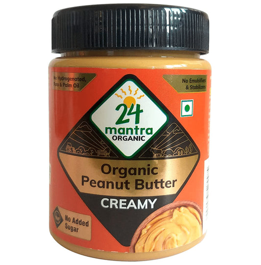 24 Mantra Organic Peanut Butter Creamy
jar of 450 gm Butter