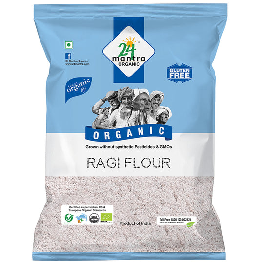 24 Mantra Organic Ragi Flour Gluten Free
packet of 500 gm Flour