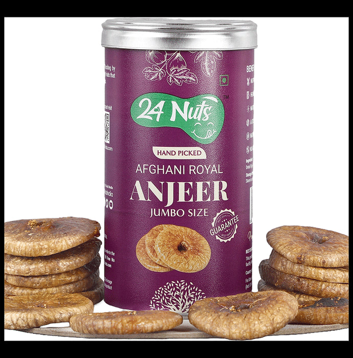 24 Nuts Hand Picked Afghani Royal Anjeer
Tin of 250 gm Dry Fruits