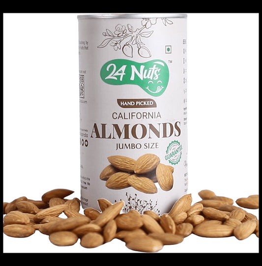 24 Nuts Hand Picked California Almonds
Tin of 250 gm Dry Fruits