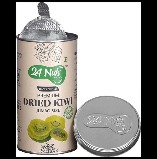 24 Nuts Hand Picked Premium Dried Kiwi
Tin of 250 gm Dry Fruits