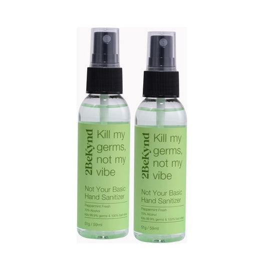 2Bekynd Hand Sanitizer (59ml Each) Peppermint Fresh
combo pack of 2 bottles