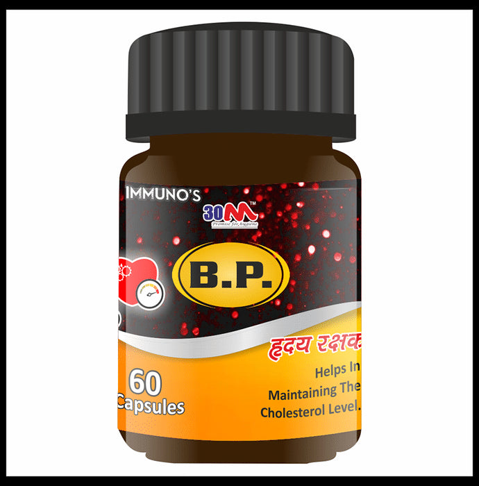 30M Immuno's B.P. Capsule
bottle of 60 capsules
