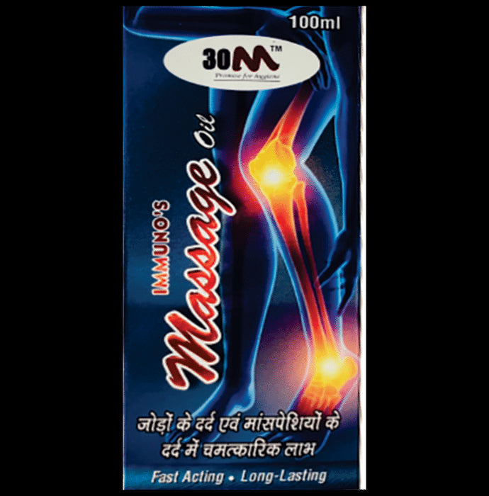 30M Immuno's Massage Oil (100ml Each)
combo pack of 5 bottles