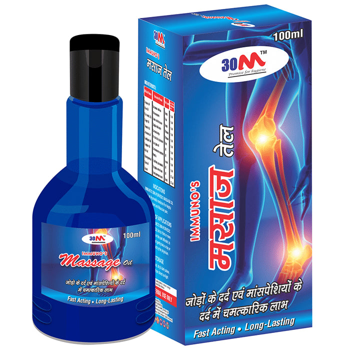 30M Immuno's Massage Oil (100ml Each)
box of 1 Bottle