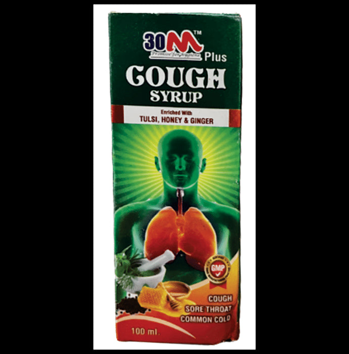 30M Plus Cough Syrup (100ml Each) Tulsi, Honey & Ginger
combo pack of 2 bottles