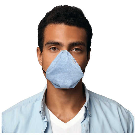 3bo Small Blue, Navy & Grey Deltoid Lite Face Mask with Knit Fabric
box of 3 masks