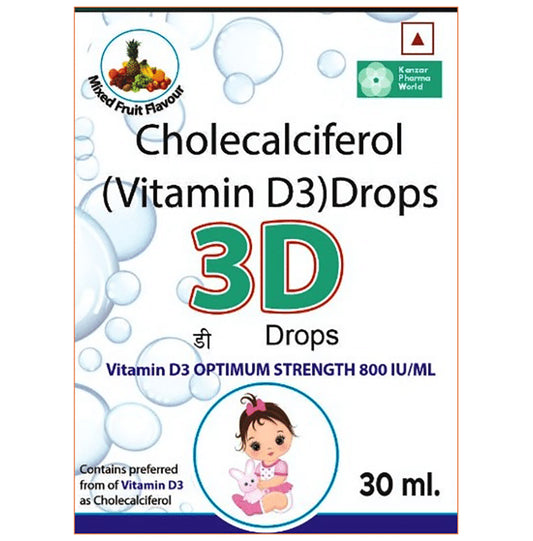 3D Oral Drops Mixed Fruit
bottle of 30 ml Oral Drops