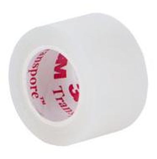 3M 1527S-0 Transpore Surgical Tape 1/2 inch x 5.5 yard
box of 12 tapes