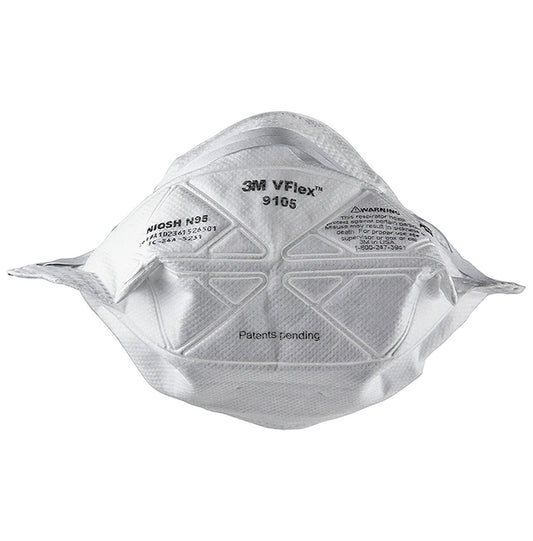3M 9105 VFlex N95 Particulate Respirator Mask White
packet of 50 masks
