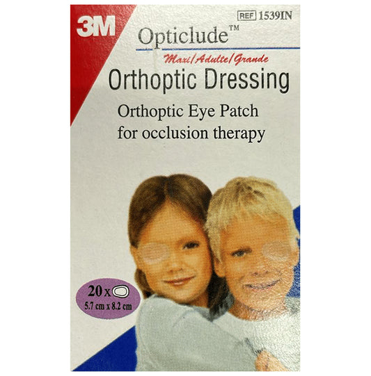 3M 3M Opticlude Orthoptic Dressing Eye Patch for Occlusion Therapy Patch 5.7cm x 8.2cm Adult
box of 20 patches
