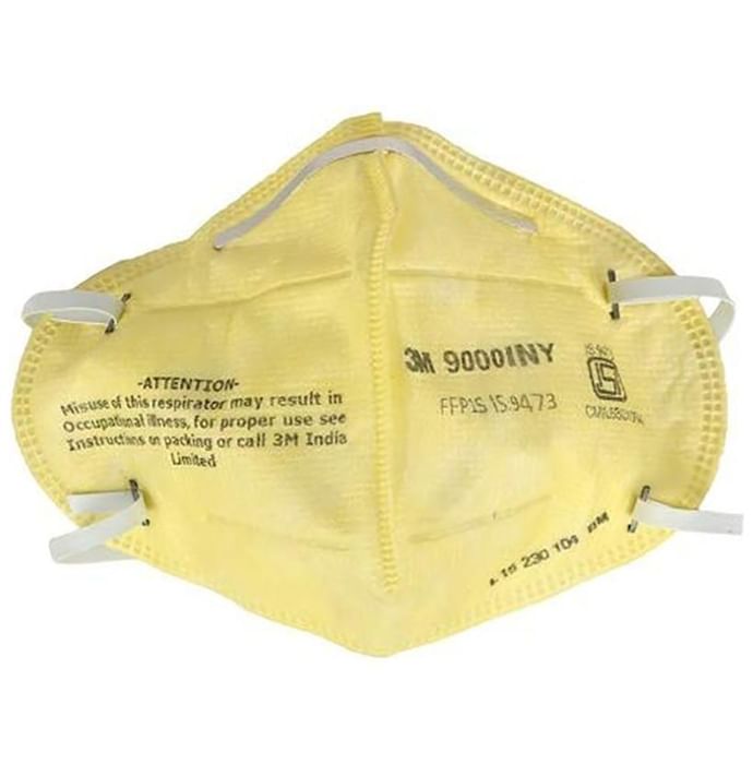 3M 9000 INY Disposable Respirator Protection Mask Yellow
packet of 4 masks
