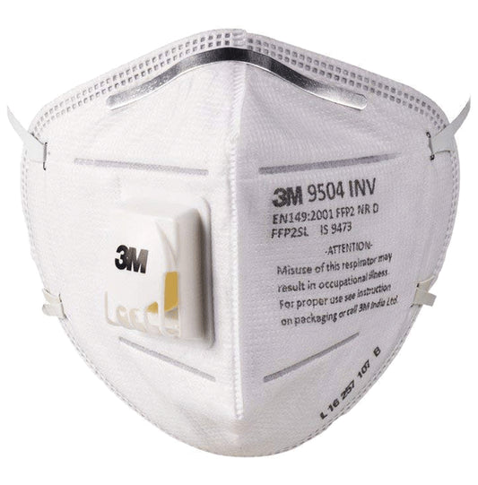 3M 9504 INV P P2 Respirator Mask White
packet of 25 masks