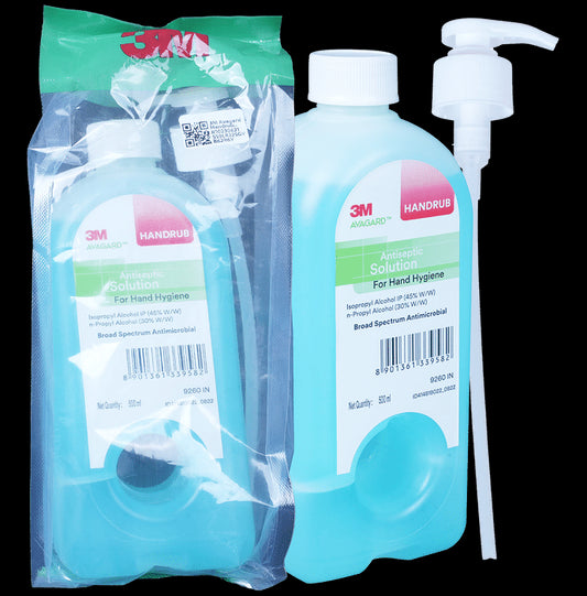3M Avagard Handrub Hand Sanitizer Antiseptic Solution
pump bottle of 500 ml Sanitizer