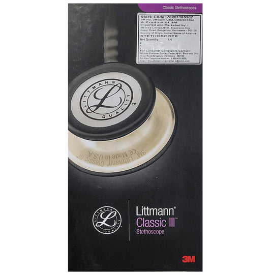 3M Littmann 5809 Classic III Stethoscope, Copper-Finish Chestpiece, Chocolate Tube, 27 Inch
box of 1 Unit